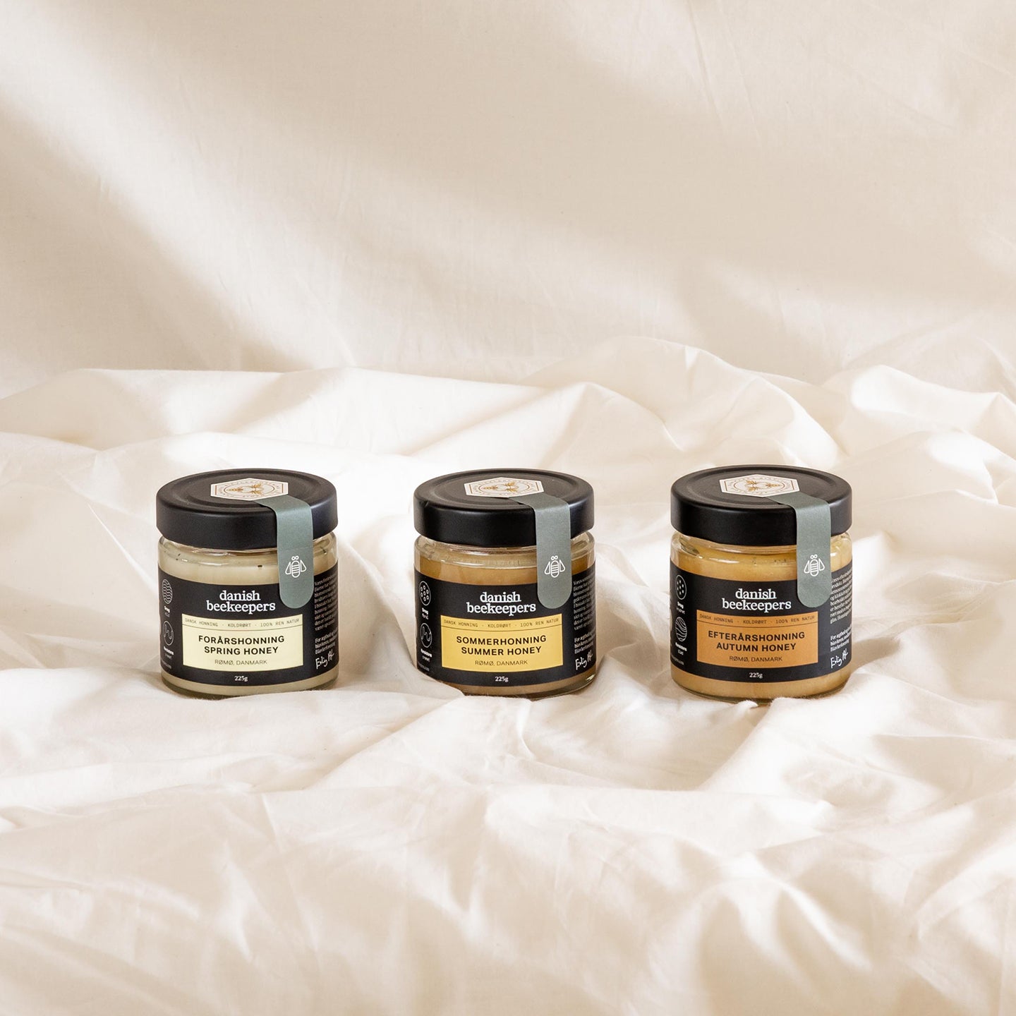 【デンマーク養蜂家】はちみつ 3本セット 225g